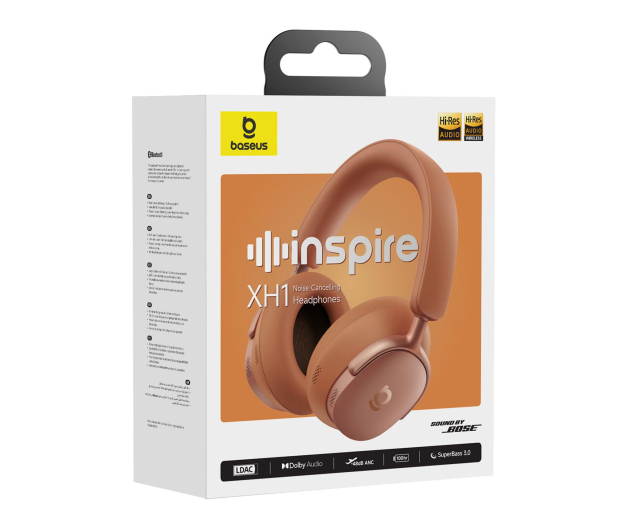 Baseus Słuchawki Nauszne XH1 ANC Sound by Bose Gwiezdny Żar - 1360333 - zdjęcie 4